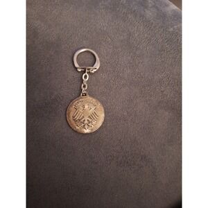 Vintage Keychain Deutschland (Germany) Eagle On 1 Side Scharzwald Coin